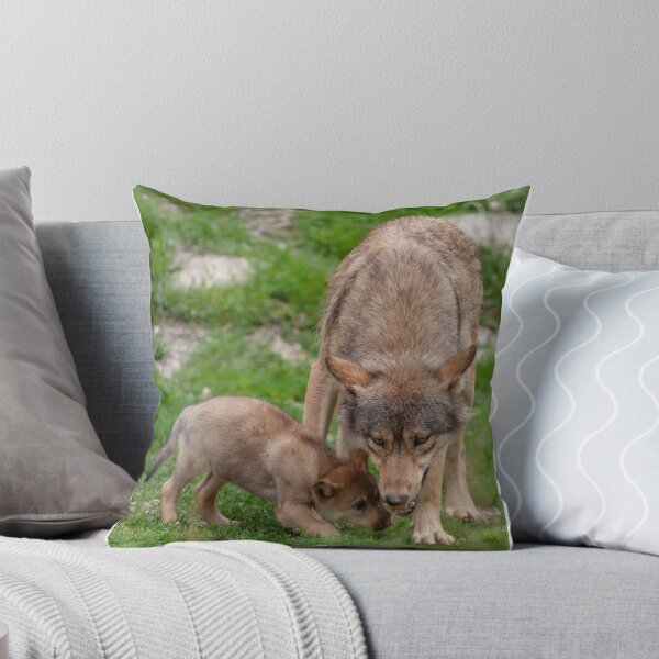 Item preview, Mama wolf with baby wolf designed and sold by Ingo Gerlach.