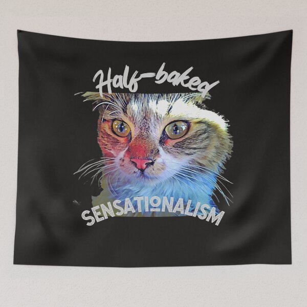 Item preview, Half-baked Sensationalism (cute kitty) designed and sold by HamiltonmagicTs.