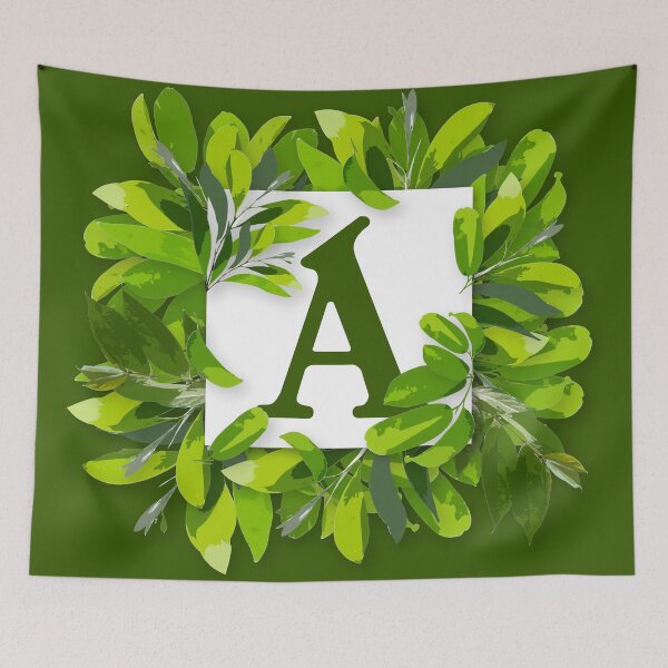 Item preview, Monogram A Foliage Frame | Wedding Letters | Floral Letter designed and sold by VinBasis.