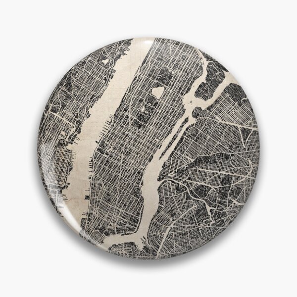 Item preview, New York map NY Ink lines 2 designed and sold by InkMaps.