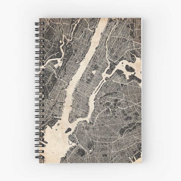 Item preview, New York map NY Ink lines 2 designed and sold by InkMaps.