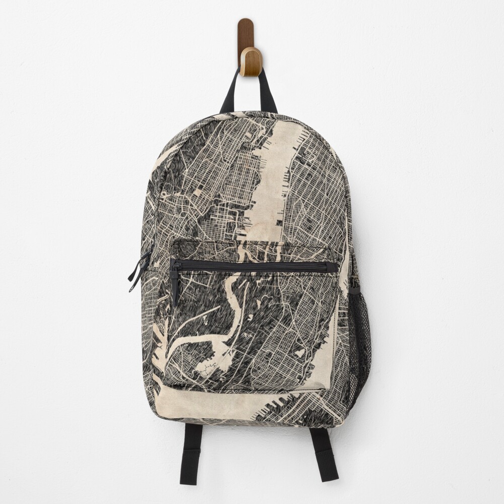 Vista previa del artículo con la obra «Mochila», diseñado y vendido por InkMaps.