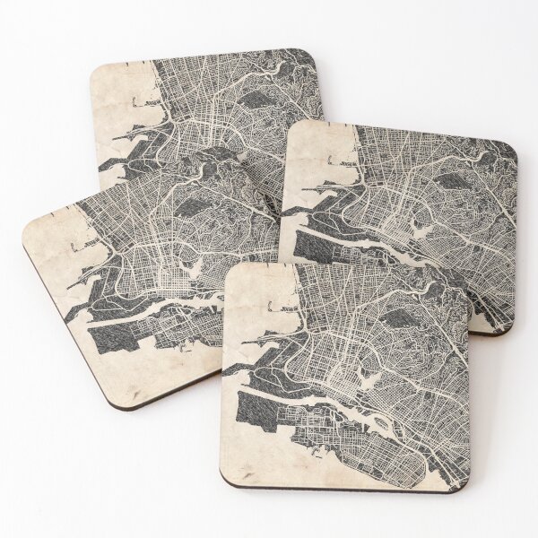 Item preview, OAKLAND map California Ink lines designed and sold by InkMaps.