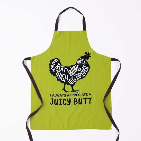 Item preview, Juicy Butt -funny chicken design on green designed and sold by katiekendall.
