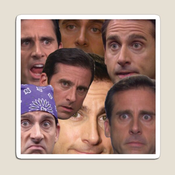 The Many Faces of Michael Gary Scott Magnet