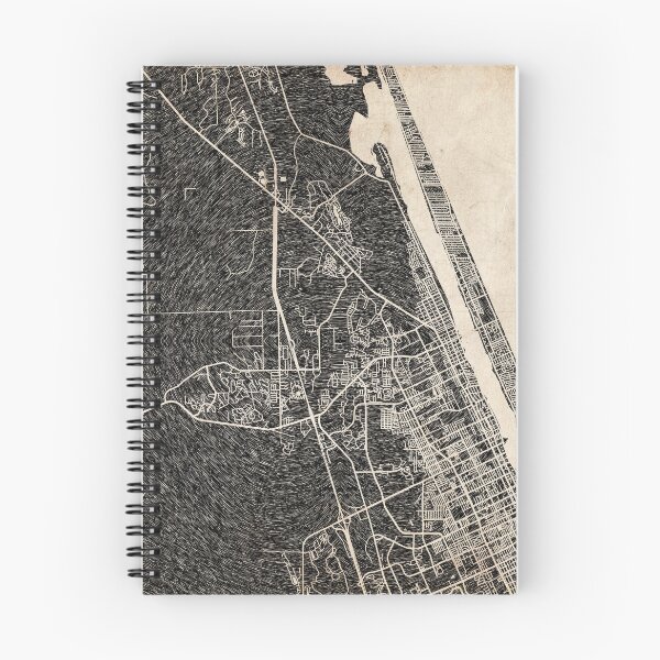 Item preview, ORMOND BEACH map Florida Ink lines designed and sold by InkMaps.
