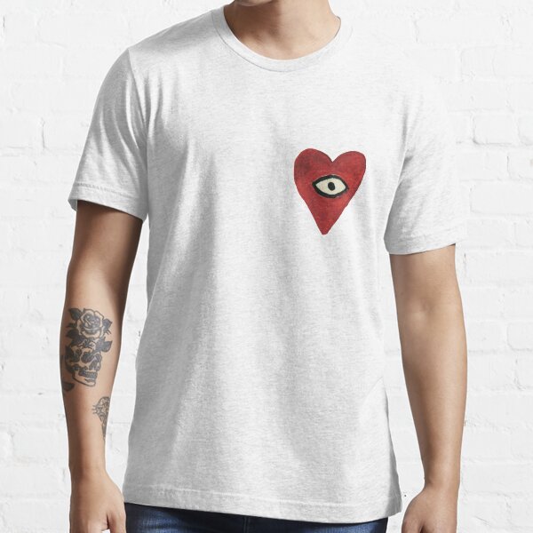 shirt with heart and eyes brand