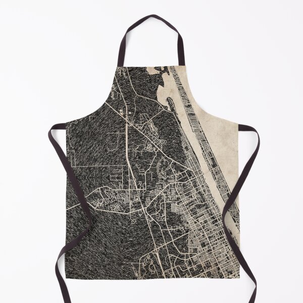 Item preview, ORMOND BEACH map Florida Ink lines designed and sold by InkMaps.
