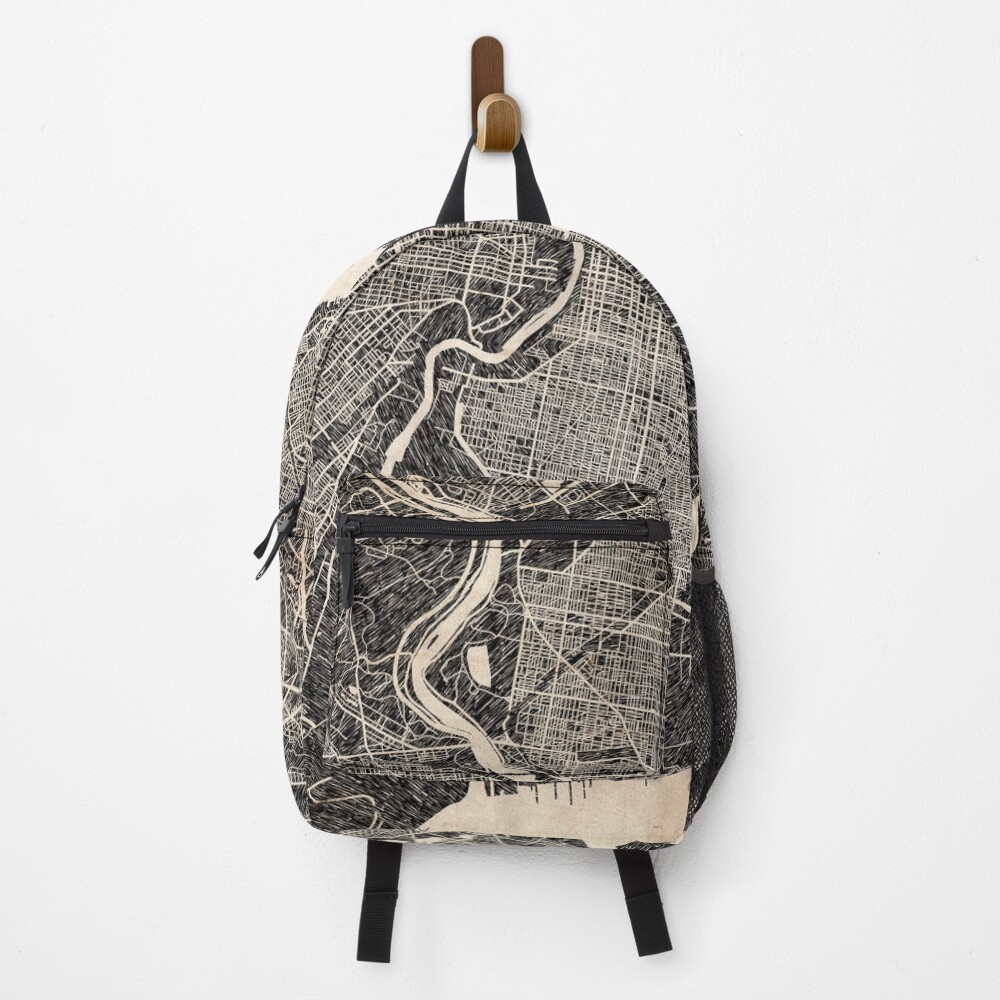 Vista previa del artículo con la obra «Mochila», diseñado y vendido por InkMaps.