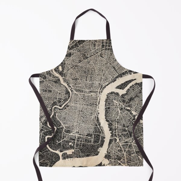 Item preview, PHILADELPHIA map Pennsylvania Ink lines designed and sold by InkMaps.