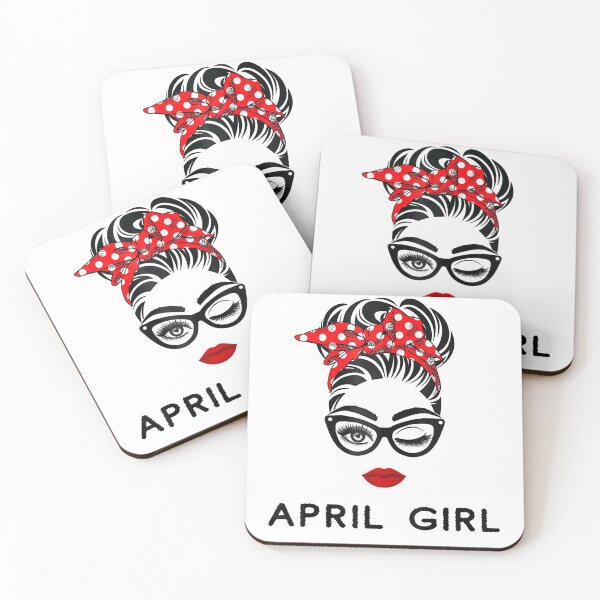 Item preview, April Girl Wink Eye Woman Face Wink Eyes Lady Birthday designed and sold by anniversaryshop.