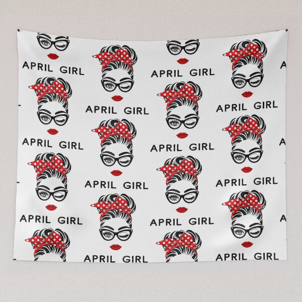 Item preview, April Girl Wink Eye Woman Face Wink Eyes Lady Birthday designed and sold by anniversaryshop.