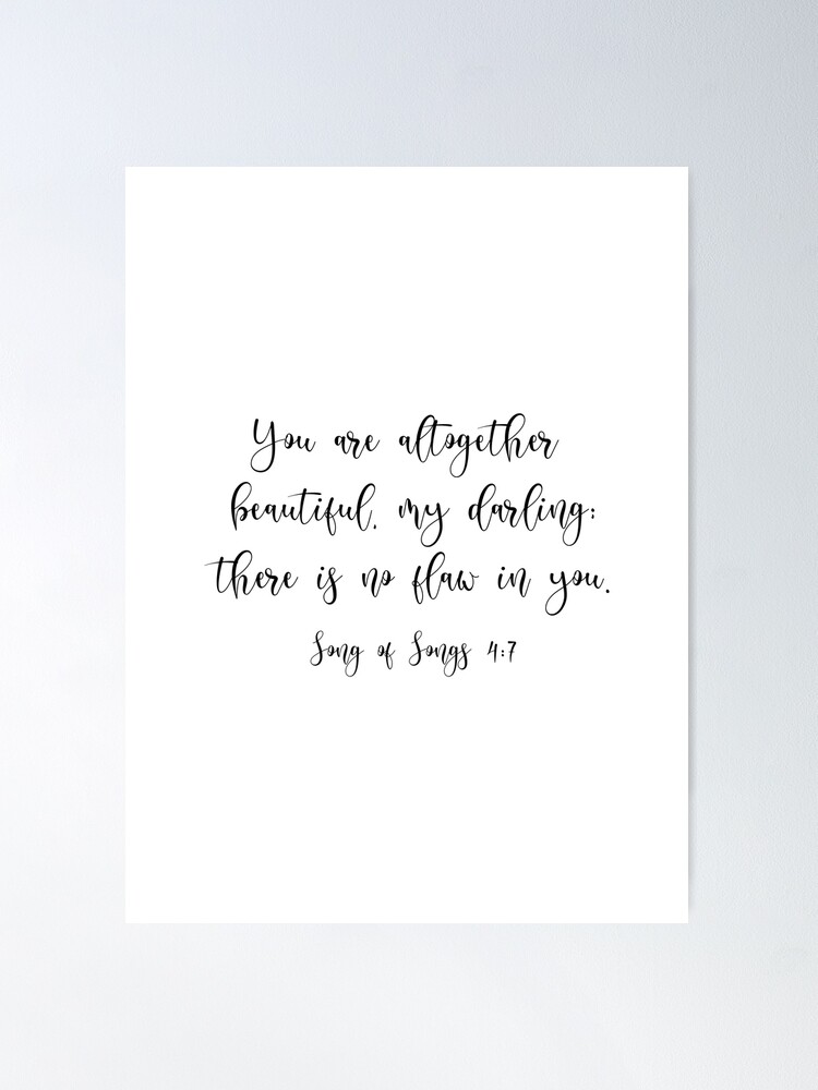 You Are Altogether Beautiful {Poster}