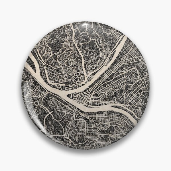 Item preview, PITTSBURGH map Pennsylvania Ink lines designed and sold by InkMaps.