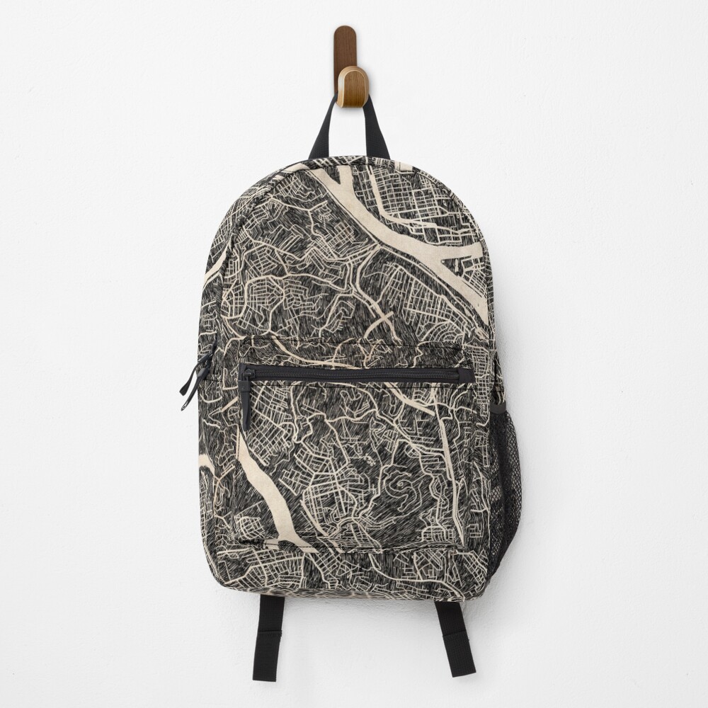 Vista previa del artículo con la obra «Mochila», diseñado y vendido por InkMaps.