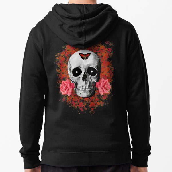 Item preview, Skull, roses and butterfly, gothic horror and gothic fantasy II designed and sold by Derlek.