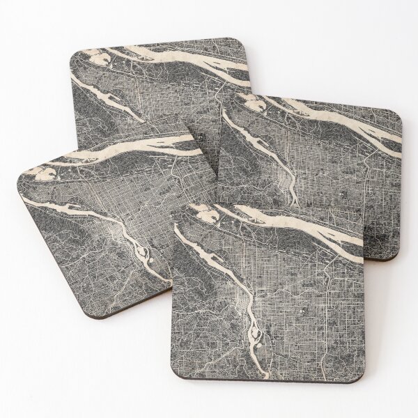 Item preview, PORTLAND map Oregon Ink lines designed and sold by InkMaps.