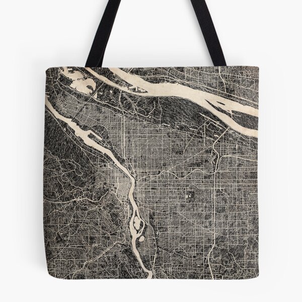 Item preview, PORTLAND map Oregon Ink lines 2 designed and sold by InkMaps.