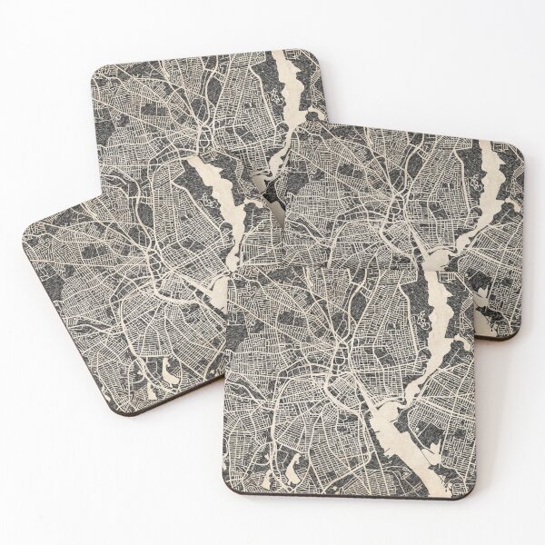 Item preview, PROVIDENCE map Rhode Island Ink lines designed and sold by InkMaps.