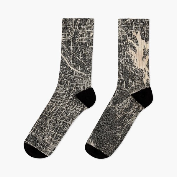 Item preview, PUYALLUP map Washington Ink lines 2 designed and sold by InkMaps.