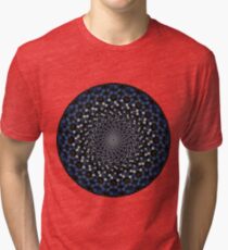 Camiseta de tejido mixto Aqua Drops Mandala