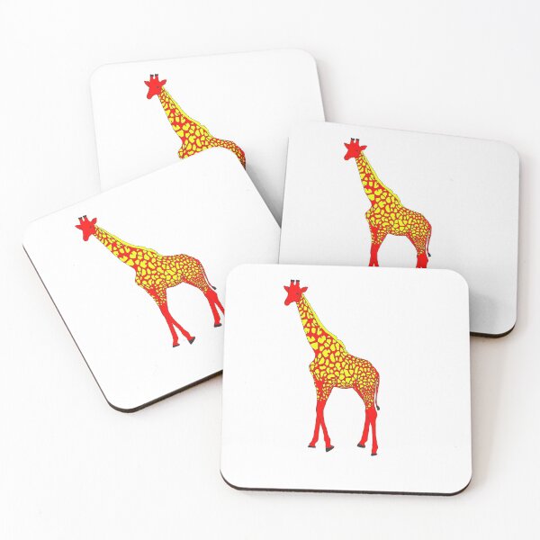 Item preview, Red and yellow giraffe designed and sold by CreativePetlin.