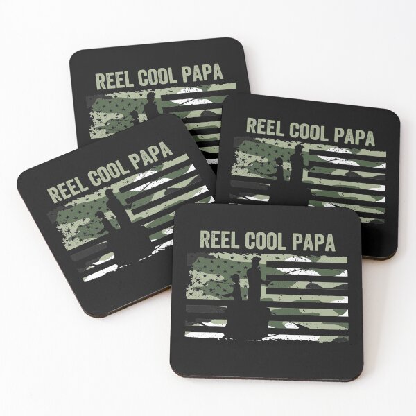 Item preview, Vintage Reel Cool Papa America Flag Gifts for Your Father on Father Day designed and sold by MinsND.