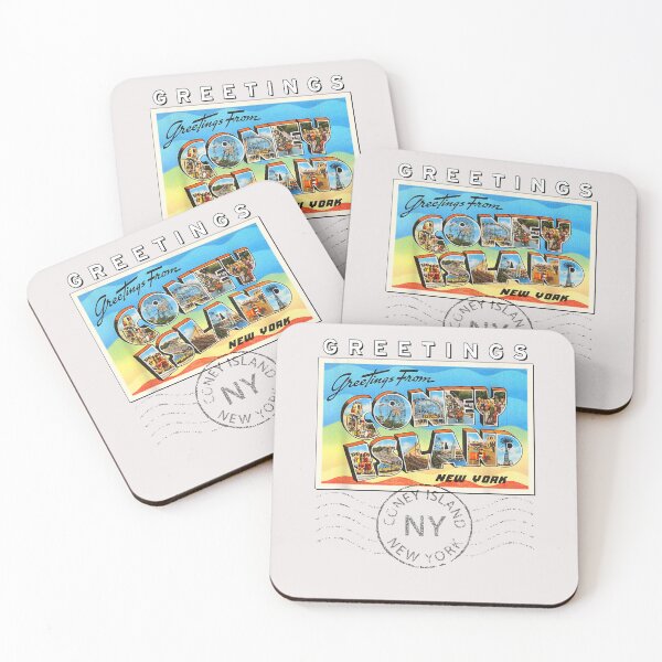 Artikelvorschau, Coney Island Poststempel Großbuchstabe Postkarte T-Shirt entworfen und verkauft von capheden8147.
