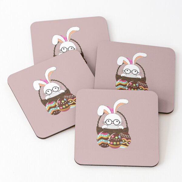 Item preview, cute bunny with glasses designed and sold by AGDesignstore.