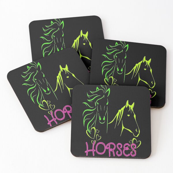 Item preview, Horse calvary, Aesthetic design  with two horses, nr 3,  perfect gift for the horse lover or equestrian sport lover. designed and sold by Adri Barnard.