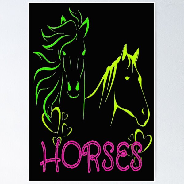 Item preview, Horse calvary, Aesthetic design  with two horses, nr 3,  perfect gift for the horse lover or equestrian sport lover. designed and sold by Adri Barnard.