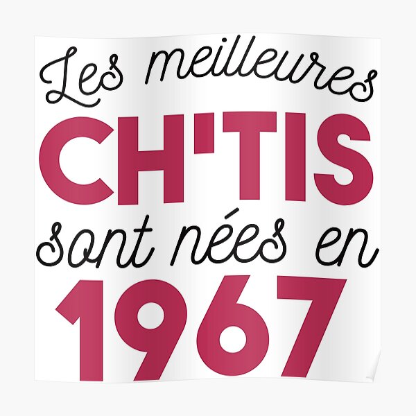 Posters Sur Le Theme Anniversaire Chti Redbubble