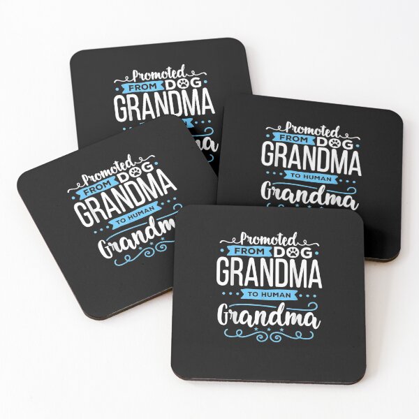 Item preview, Promoted From Dog Grandma To Human Grandma T-Shirt Design designed and sold by KUJTVEWY.