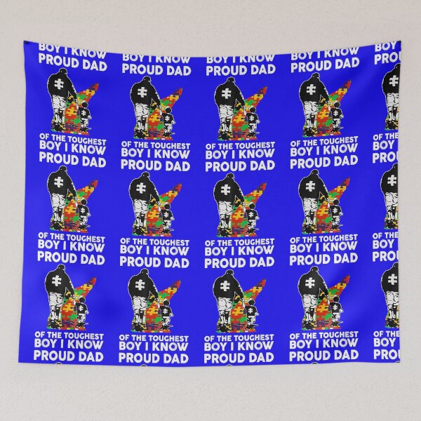 Item preview, Mens Proud Dad Of The Toughest Boy I Know Autism Awareness designed and sold by familyarts.
