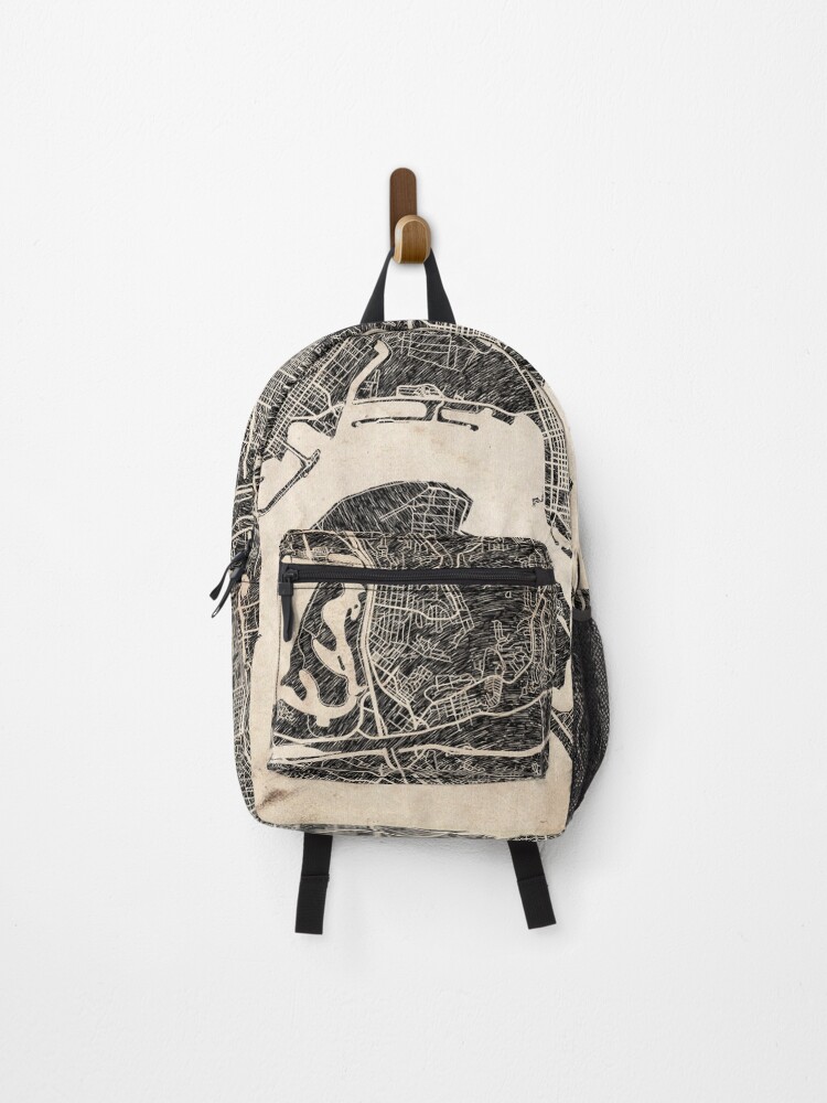 Thumbnail 1 of 3, Backpack, SAN DIEGO map California Ink lines designed and sold by InkMaps.