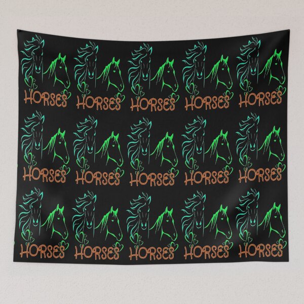 Item preview, Horse calvary, Aesthetic design  with two horses, nr 5,  perfect gift for the horse lover or equestrian sport lover. designed and sold by Adri Barnard.