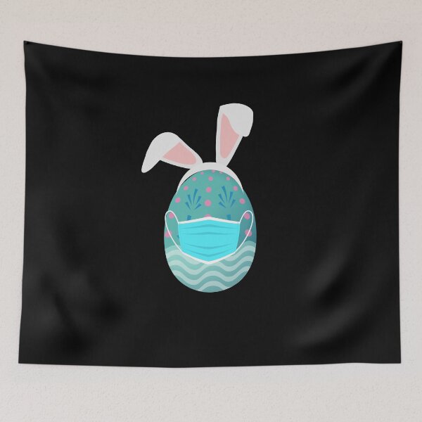 Item preview, Funny Easter Egg bunny with mask designed and sold by AGDesignstore.