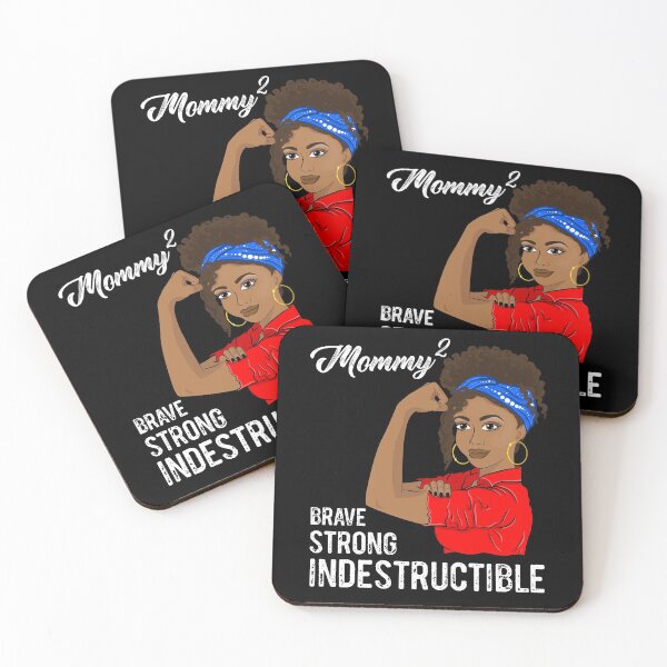 Item preview, Mommy of 2 Mothers Day Indestructible Black Girl designed and sold by ZNOVANNA.