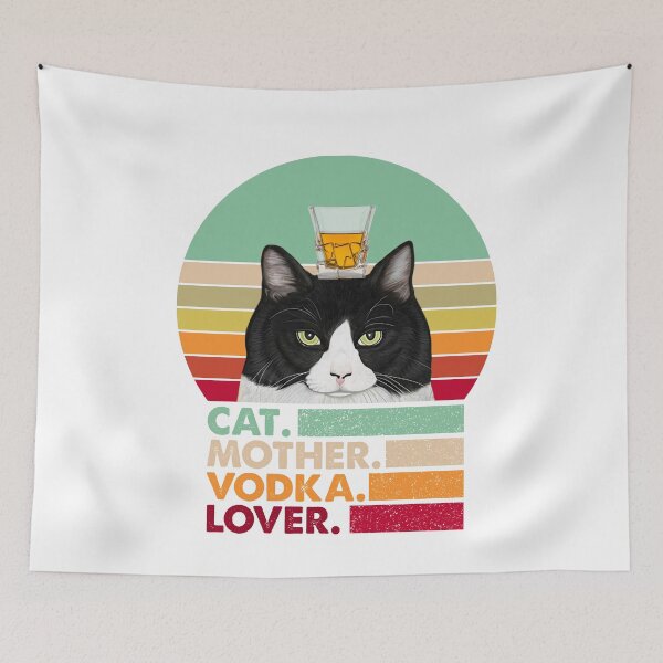 Item preview, Cat Mother Vodka Lover Funny designed and sold by cucai721.
