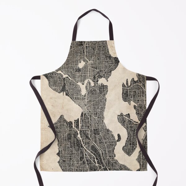 Item preview, SEATTLE map Washington Ink lines 3 designed and sold by InkMaps.