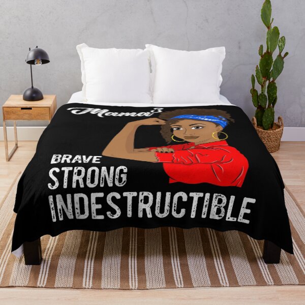 Item preview, Mama of 3 Mothers Day Indestructible Black Girl designed and sold by ZNOVANNA.