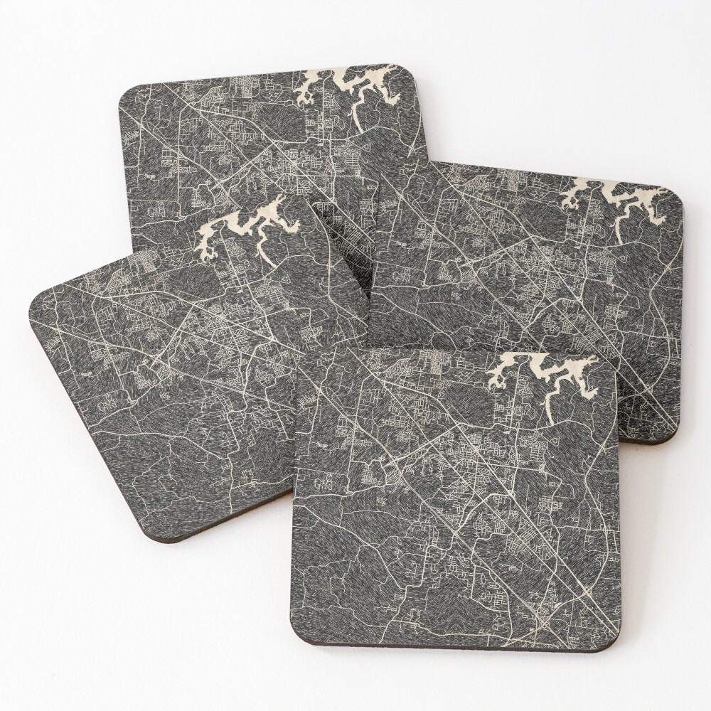 Item preview, Coasters (Set of 4) designed and sold by InkMaps.