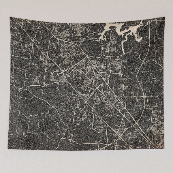 Item preview, SMYRNA map Tennessee Ink lines designed and sold by InkMaps.