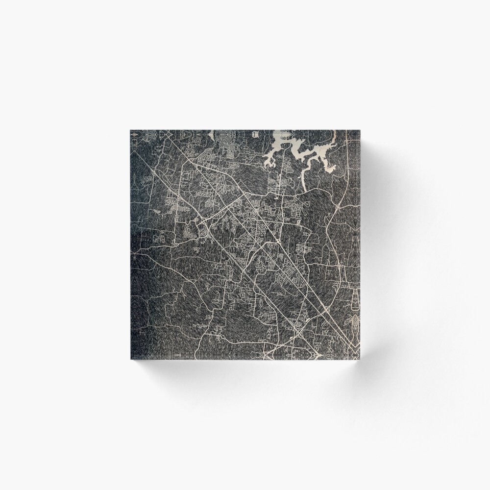 Vista previa del artículo con la obra «Bloque acrílico», diseñado y vendido por InkMaps.