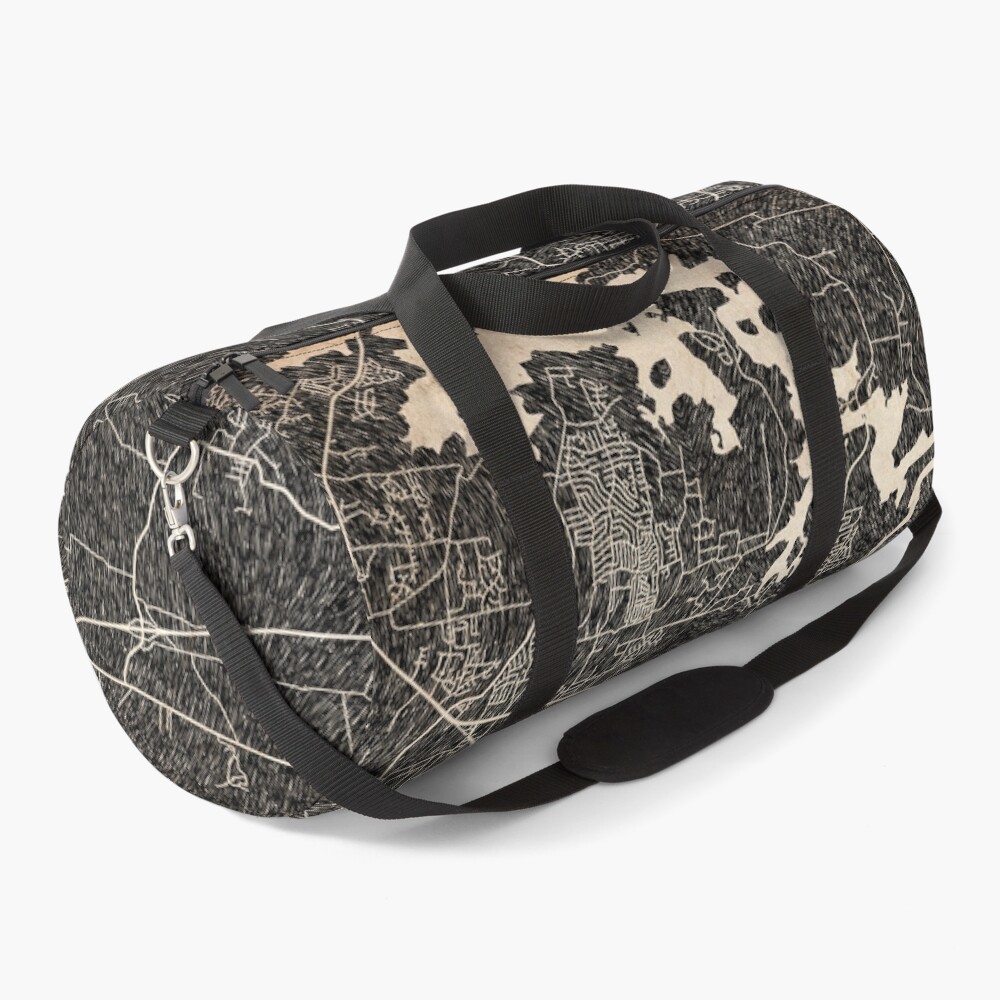 Vista previa del artículo con la obra «Bolsa deportiva», diseñado y vendido por InkMaps.