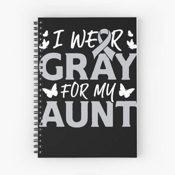 Item preview, I Wear Gray for My Aunt Brain Cancer Ribbon designed and sold by lsapparel.