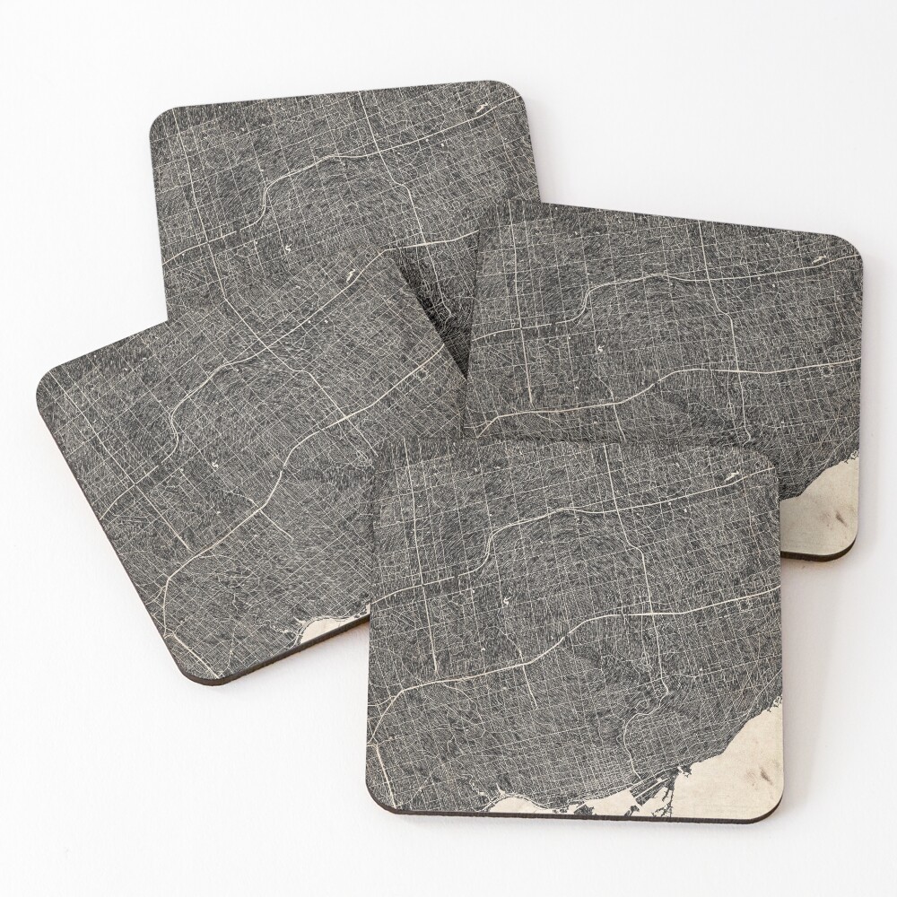 Item preview, Coasters (Set of 4) designed and sold by InkMaps.