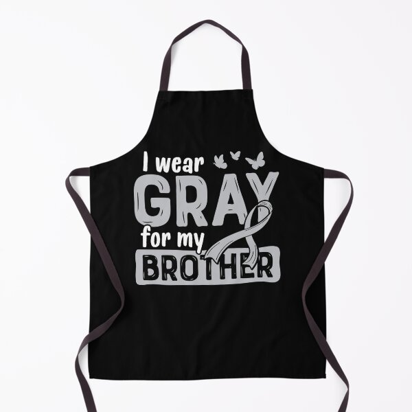 Item preview, I Wear Gray for My Brother Brain Cancer Ribbon designed and sold by lsapparel.
