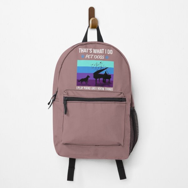 Item preview, THAT'S WHAT I DO PET DOGS I PLAY PIANO AND I KNOW THINGS WHITE  designed and sold by keemo2o.