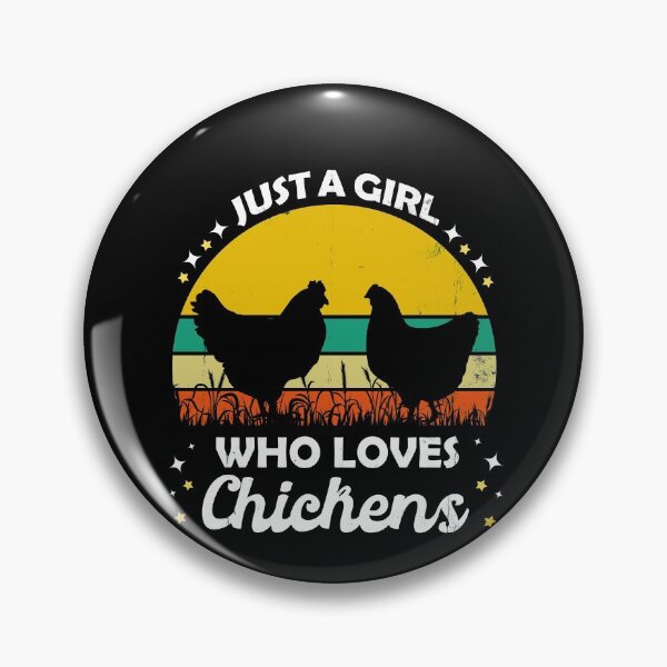Item preview, Just A Girl Who Loves Chickens. Vintage Farmer's designed and sold by Ibu83.